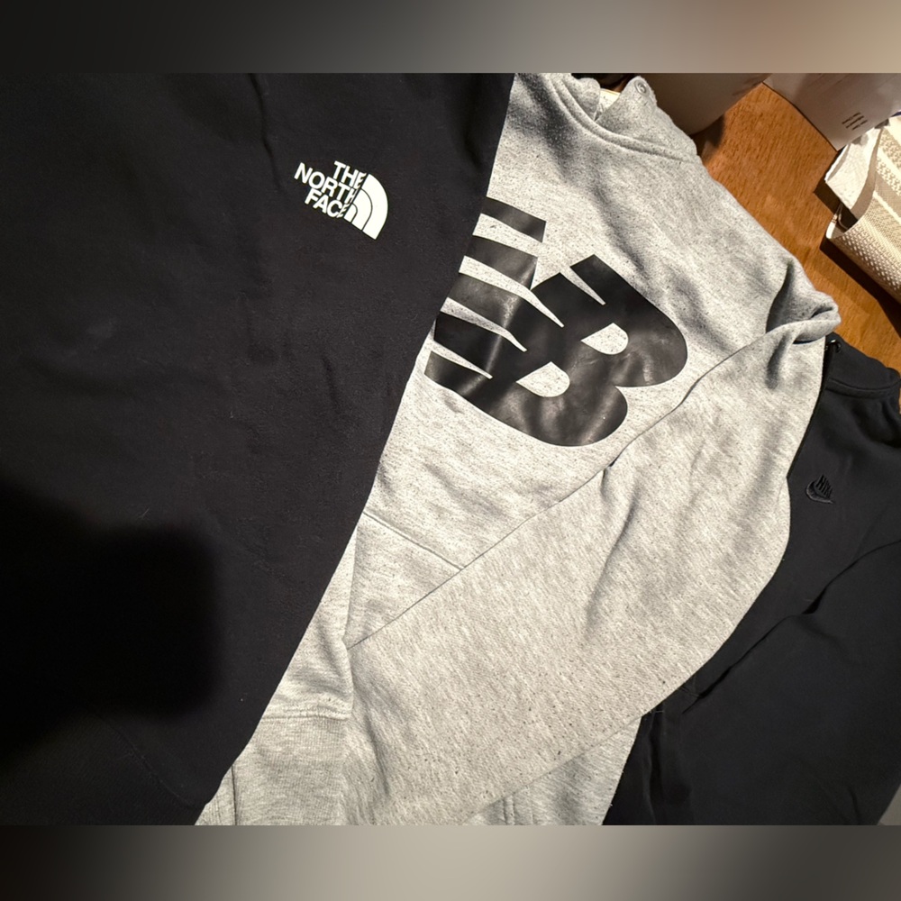 The Northface, New Balance and Nike Sweat Shirt Lot of 3 Used